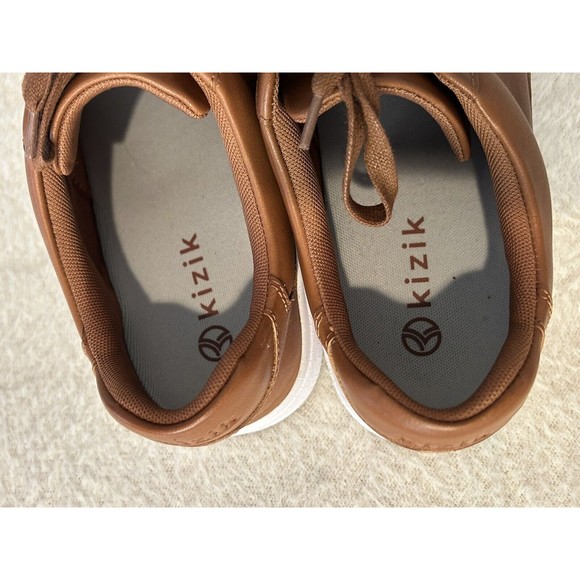 Kizik Vegas Men's Sz 10/Women 11.5-Hands Free Brown Leather Casual Slip On - Picture 8 of 13